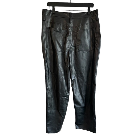 New! Madewell The Perfect Vintage Straight Jean: Faux Leather Edition - Picture 4 of 9